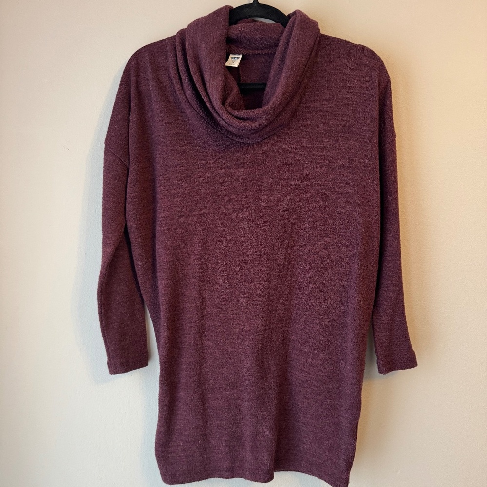 Old Navy Purple Tunic Sweater Top Size XS